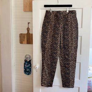 Vixen cigarette pant in leopard size xl new w/tags